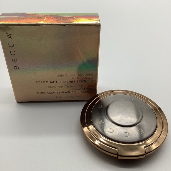 โค๏ธHOST PICKโค๏ธ Becca Light Chaser Highlighter in Rose Quartz Flash Seashell BNIB - Picture 13 of 16